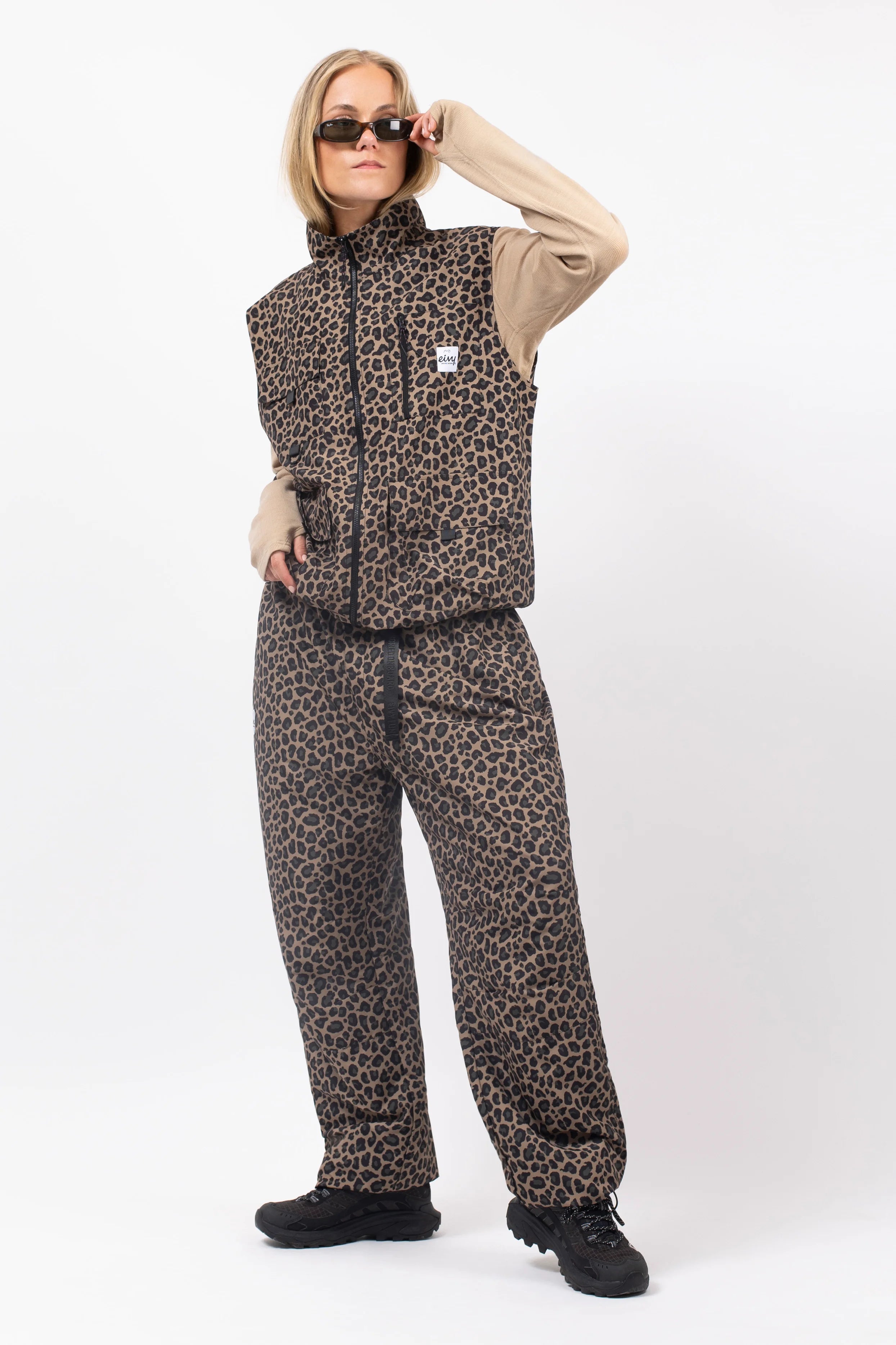 Oversized Outdoor Pants - Leopard