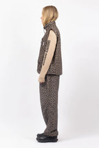 Windbreaker Utility Vest - Leopard