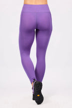Pocket Merino Wool Rib Tights - Grape