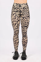 Pocket Merino Wool Tights - Animal Swirl