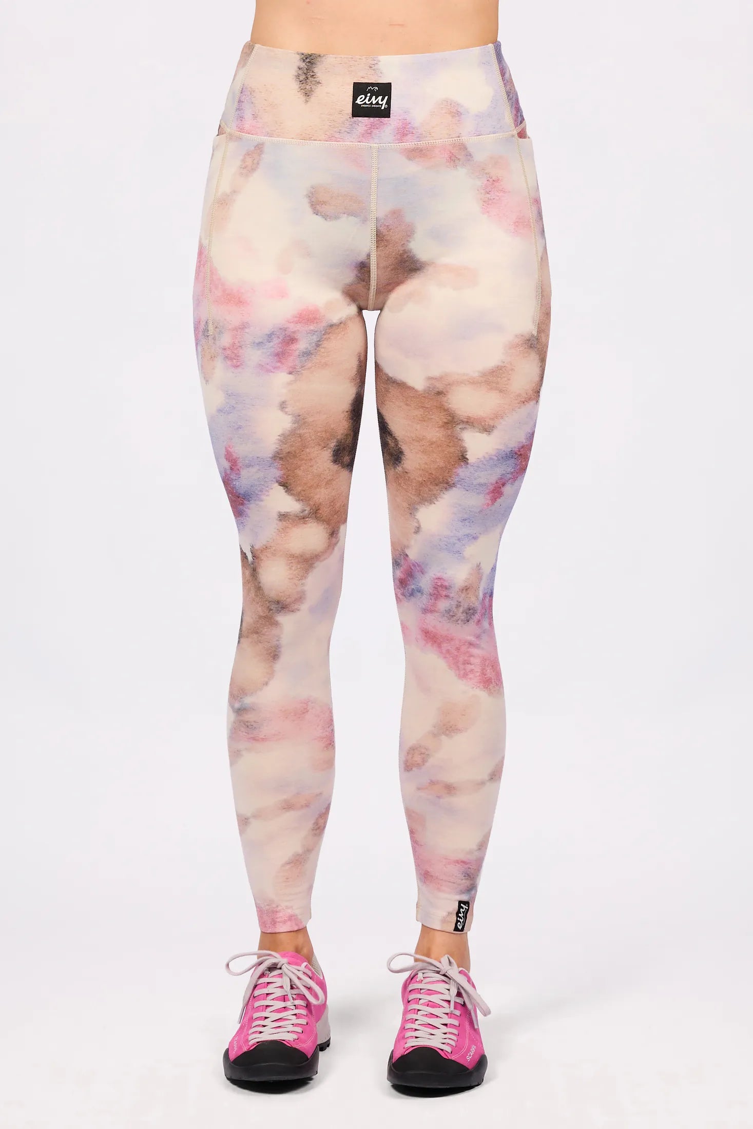 Pocket Merino Wool Tights - Aquarelle