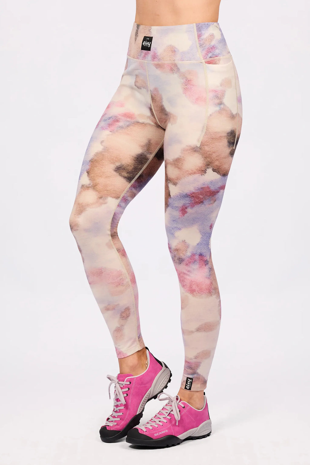 Pocket Merino Wool Tights - Aquarelle