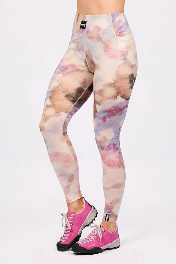 Pocket Merino Wool Tights - Aquarelle