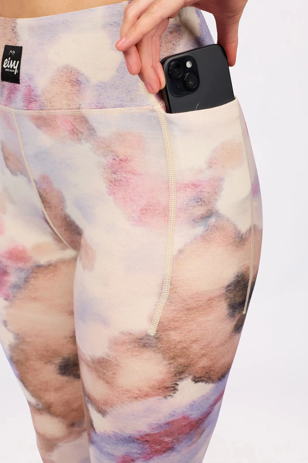 Pocket Merino Wool Tights - Aquarelle