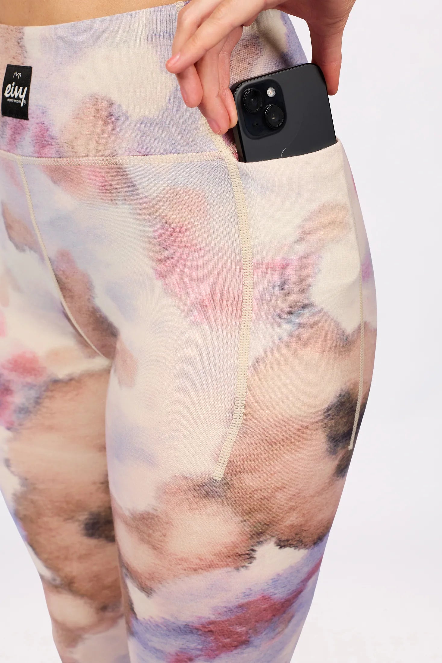 Pocket Merino Wool Tights - Aquarelle