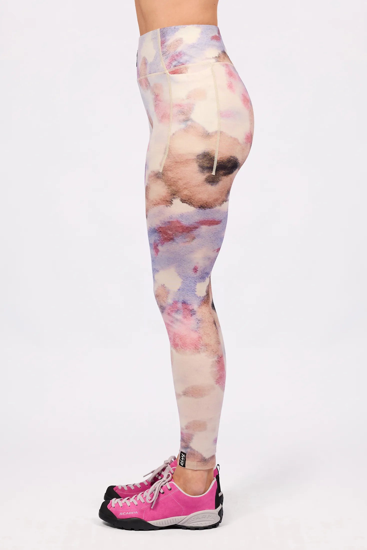 Pocket Merino Wool Tights - Aquarelle