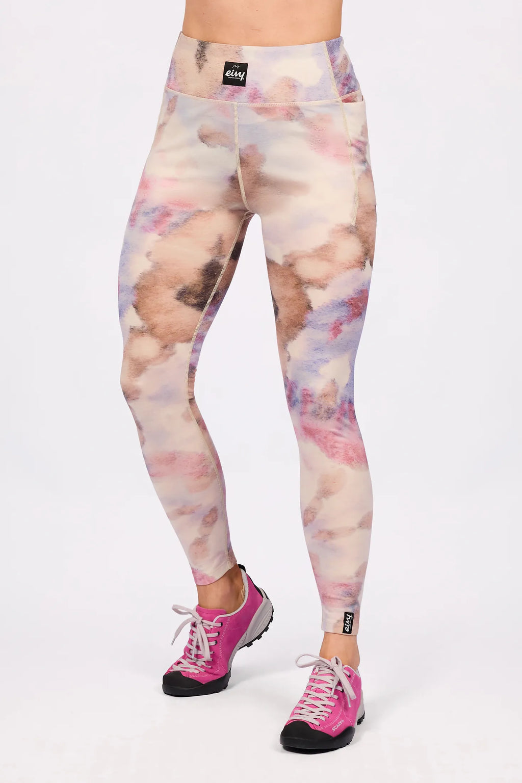 Pocket Merino Wool Tights - Aquarelle
