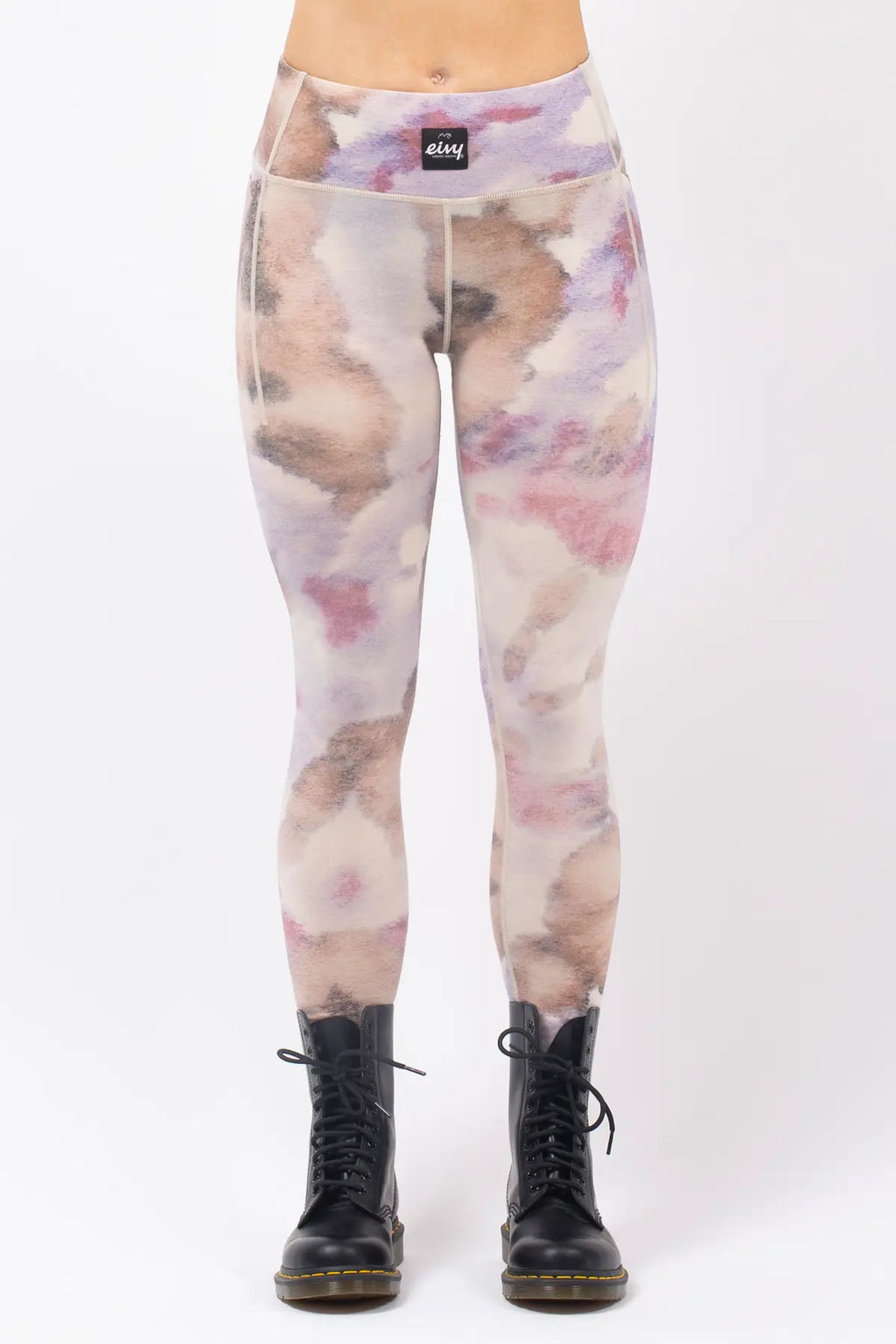 Pocket Merino Wool Tights - Aquarelle