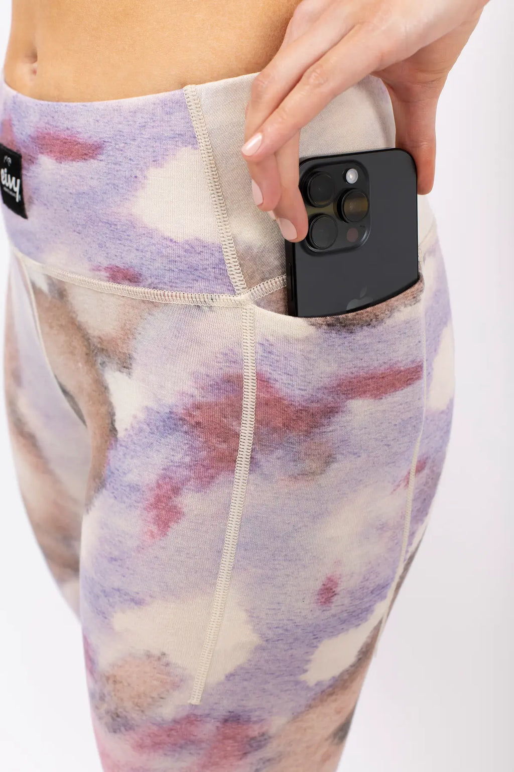 Pocket Merino Wool Tights - Aquarelle