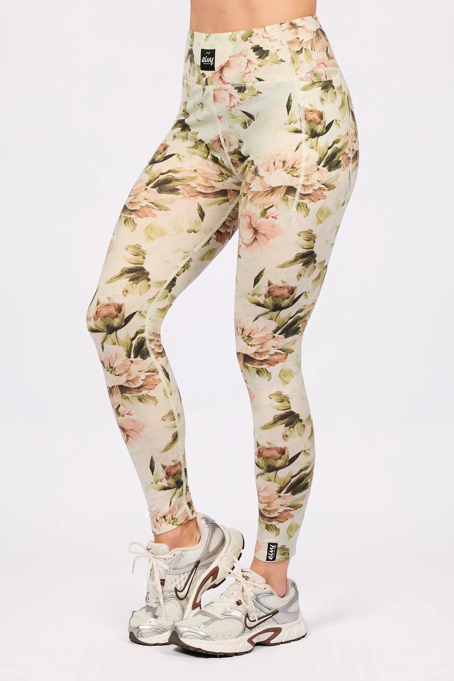 Pocket Merino Wool Tights - Bloom