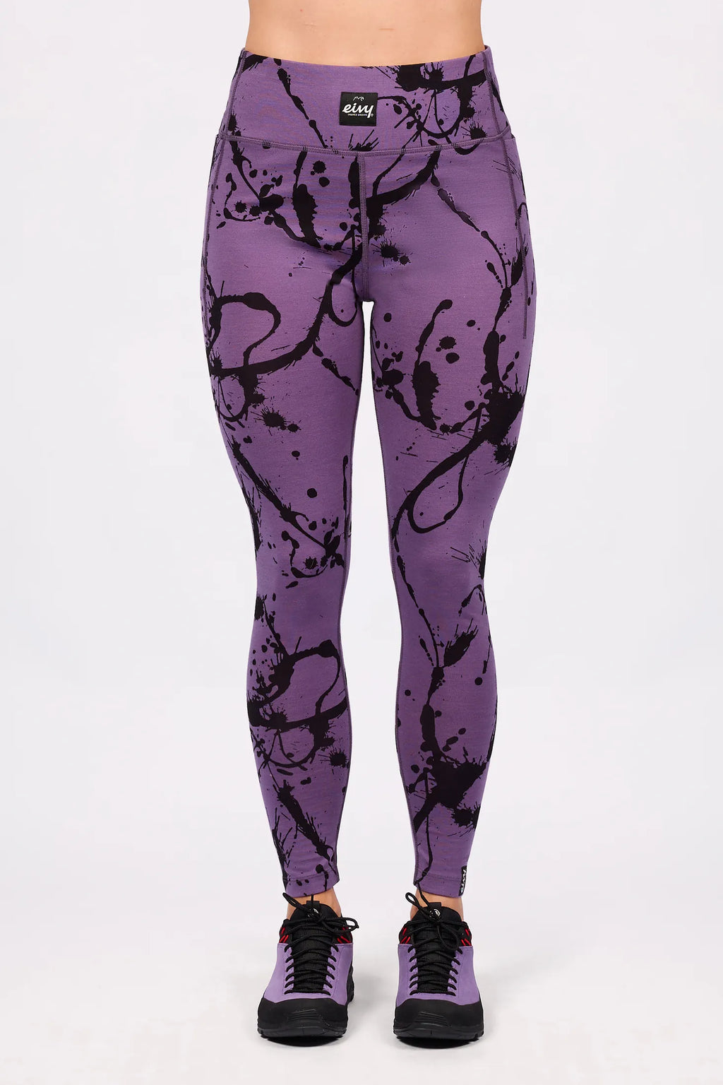 Pocket Merino Wool Tights - Drips