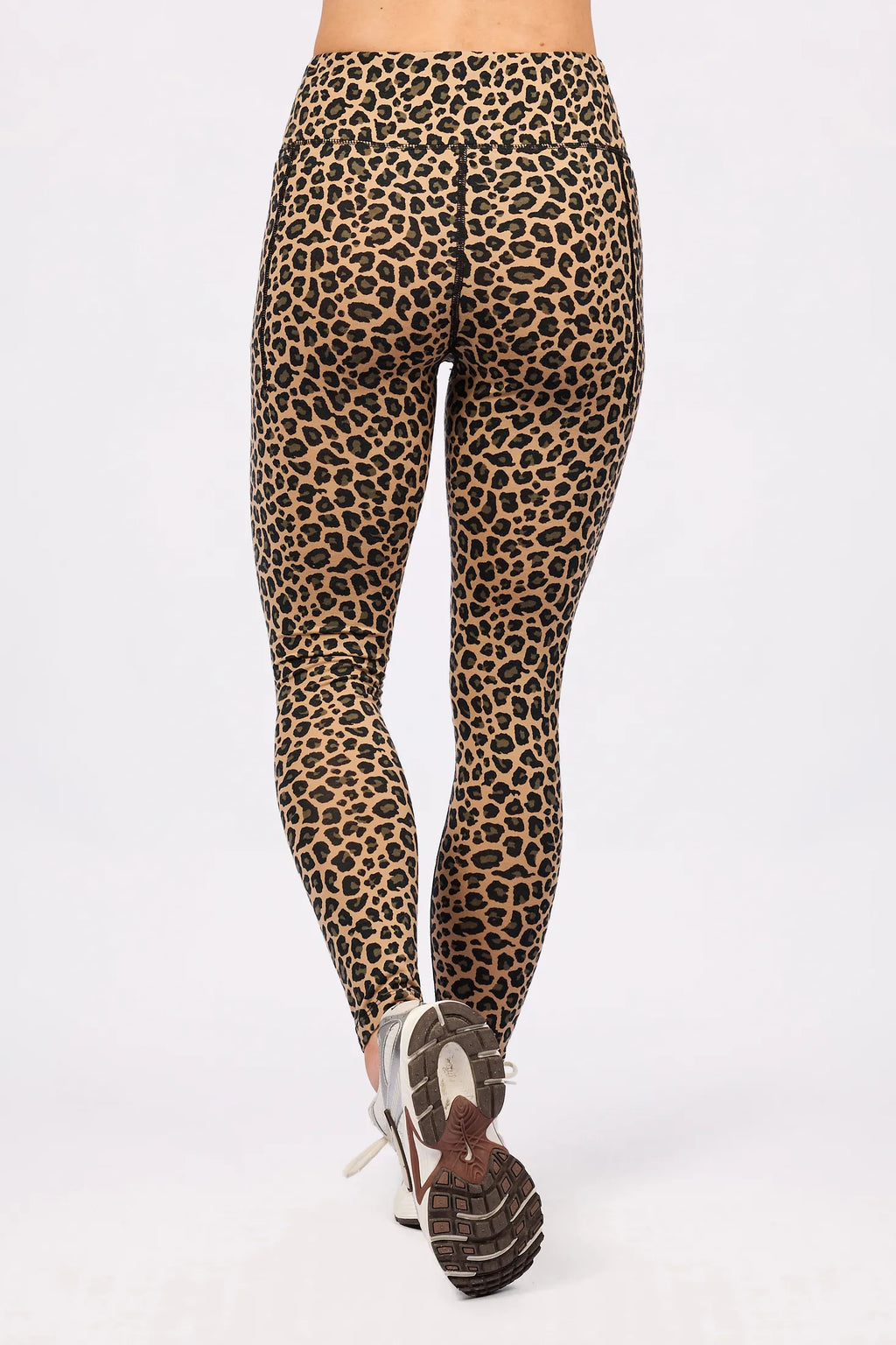 Pocket Merino Wool Tights - Leopard