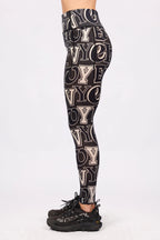 Pocket Merino Wool Tights - Typo Black