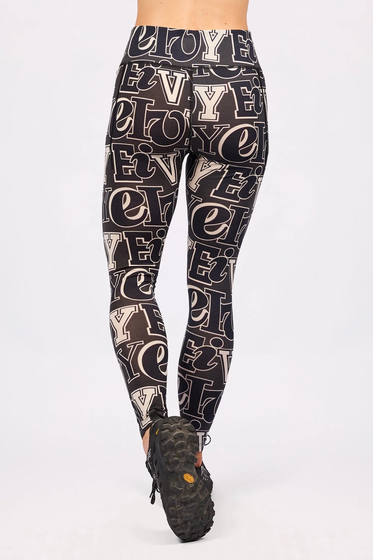 Pocket Merino Wool Tights - Typo Black