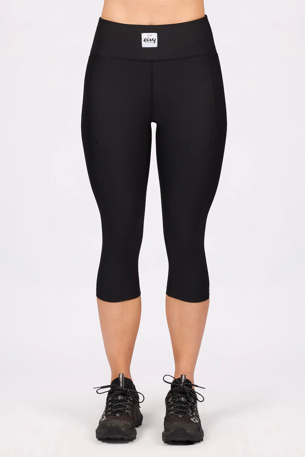 Pocket Rib 3/4 Tights - Black