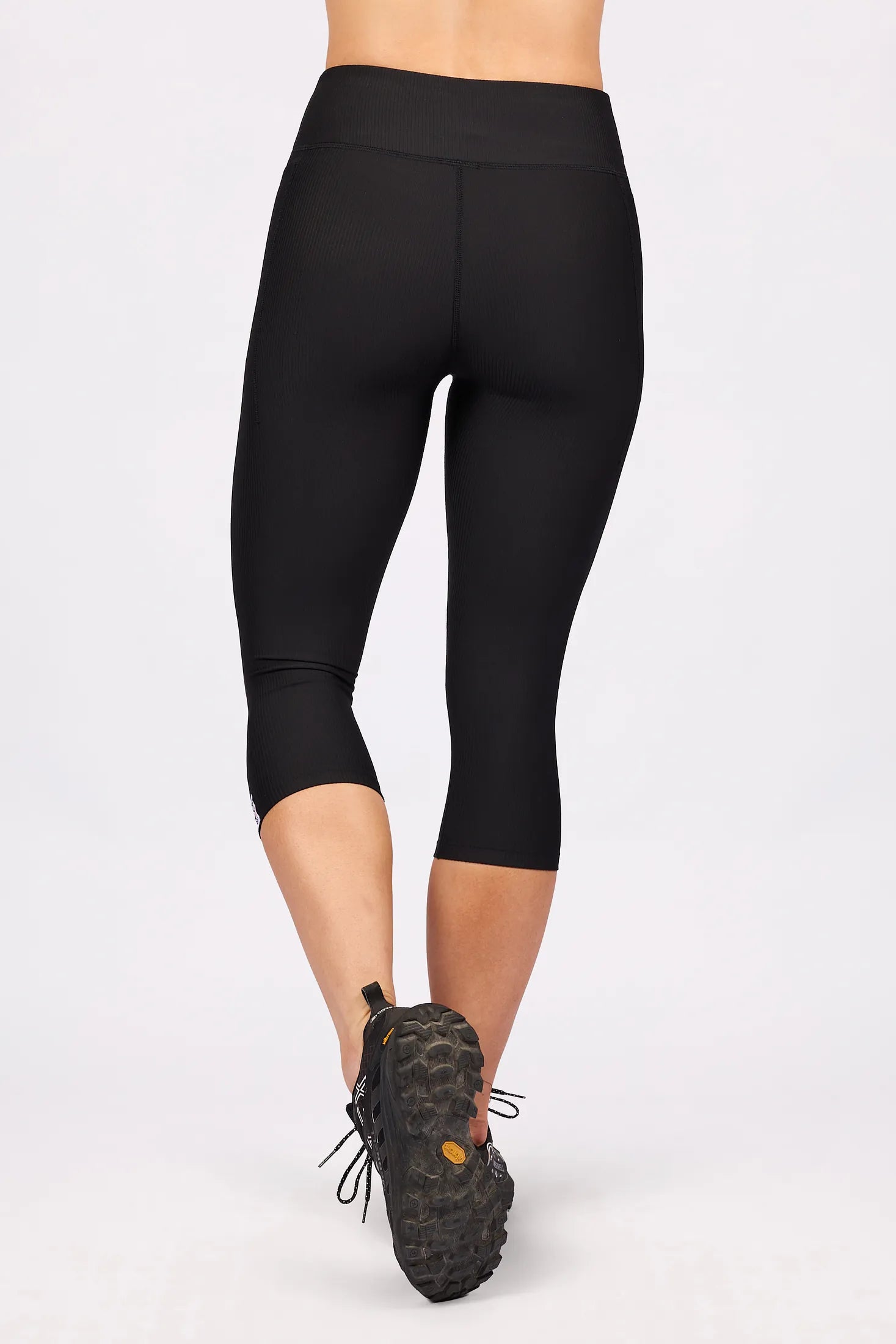 Pocket Rib 3/4 Tights - Black