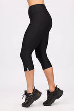 Pocket Rib 3/4 Tights - Black