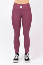 Pocket Rib Tights - Pinkgundy