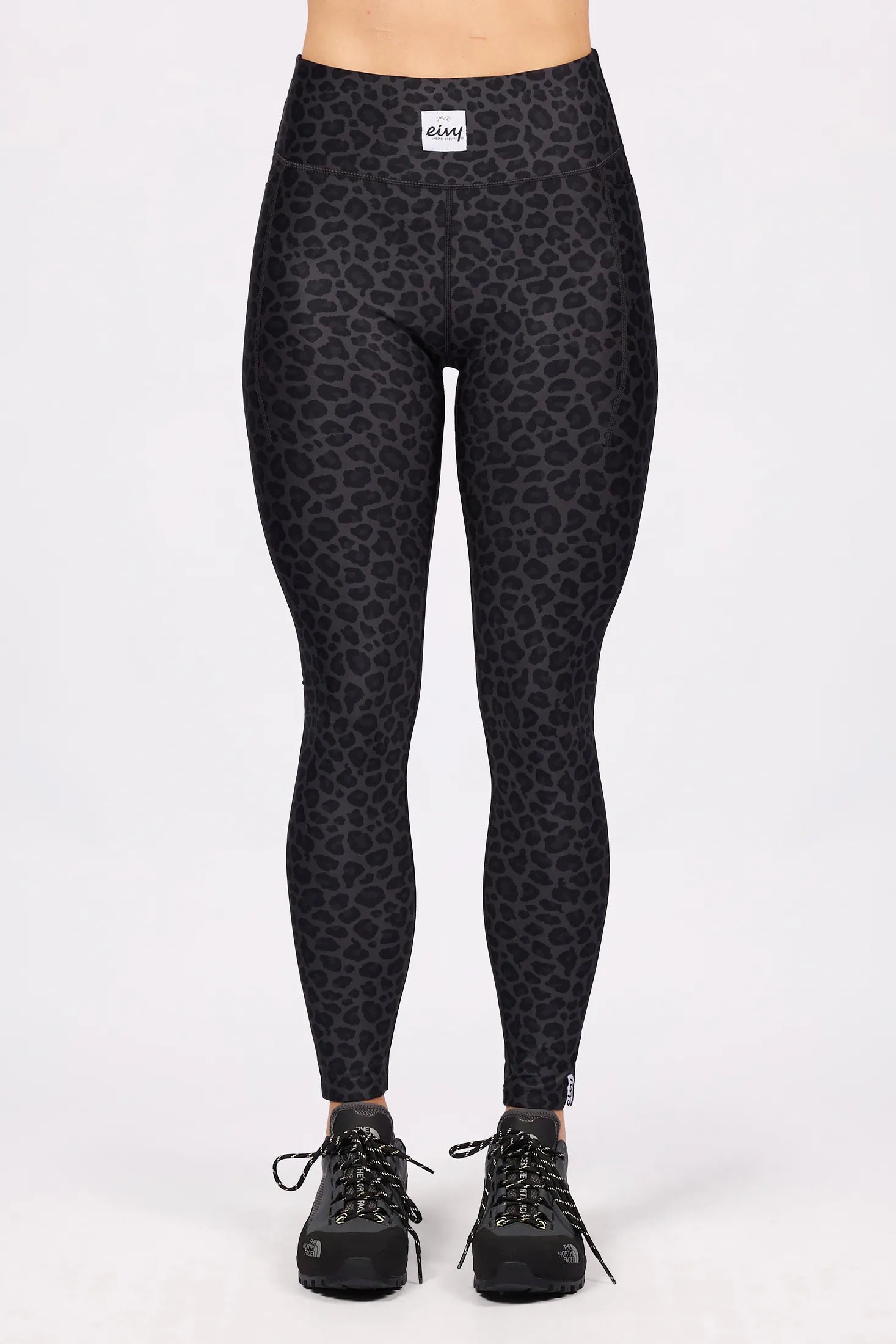 Pocket Tights - Black Leopard