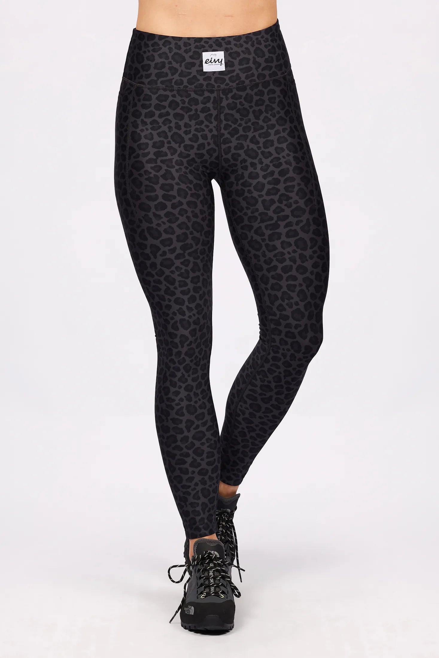 Pocket Tights - Black Leopard