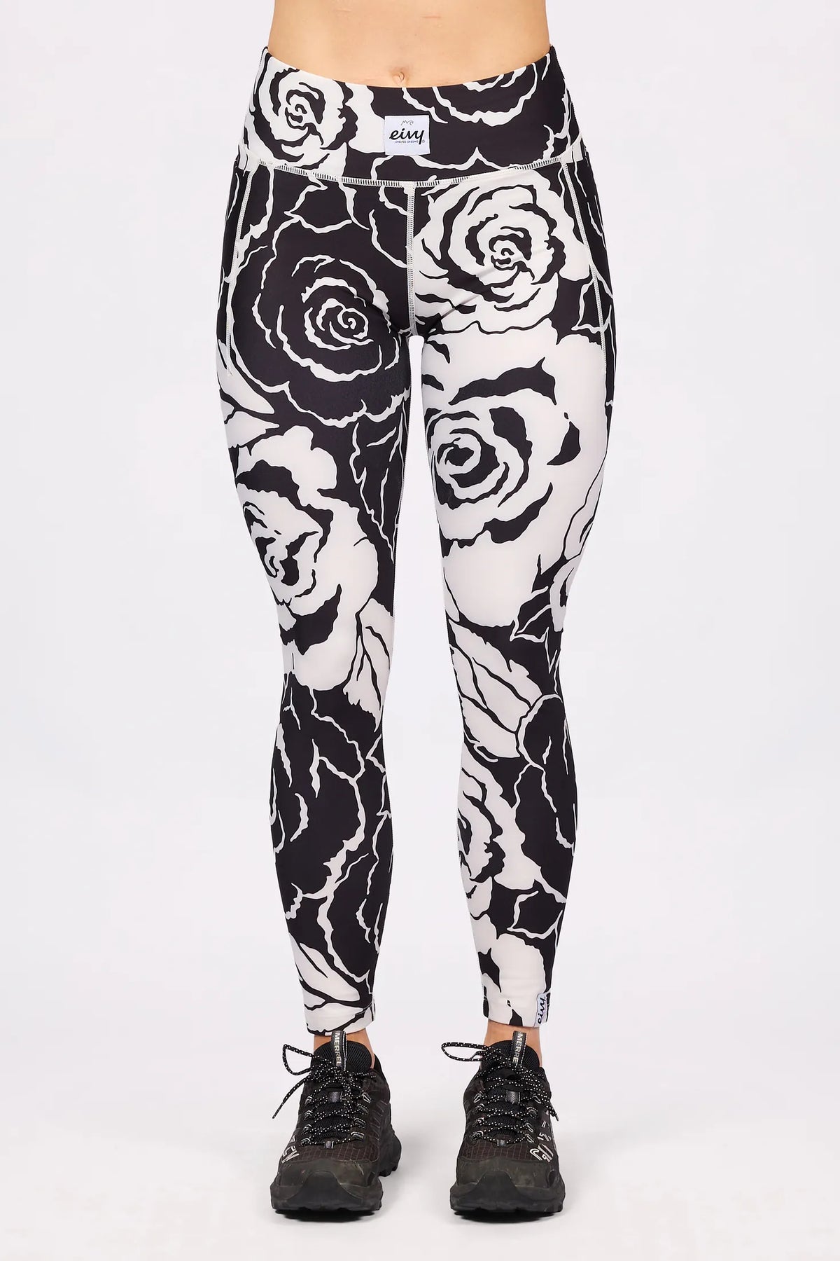 Pocket Tights - Black Rose