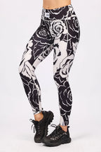 Pocket Tights - Black Rose