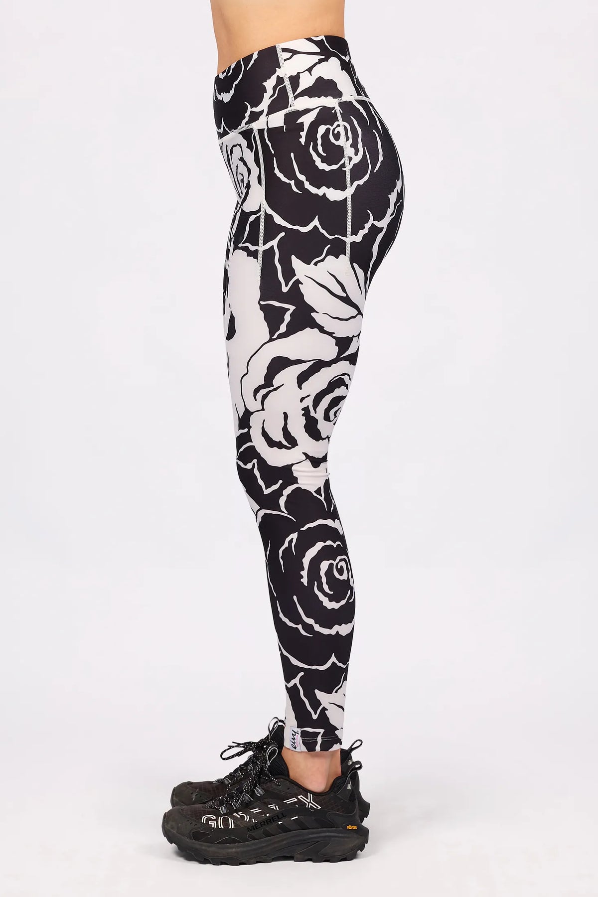 Pocket Tights - Black Rose