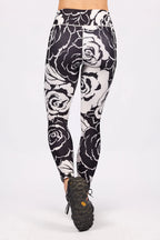 Pocket Tights - Black Rose