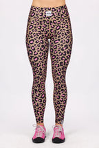 Pocket Tights - Pink Leopard
