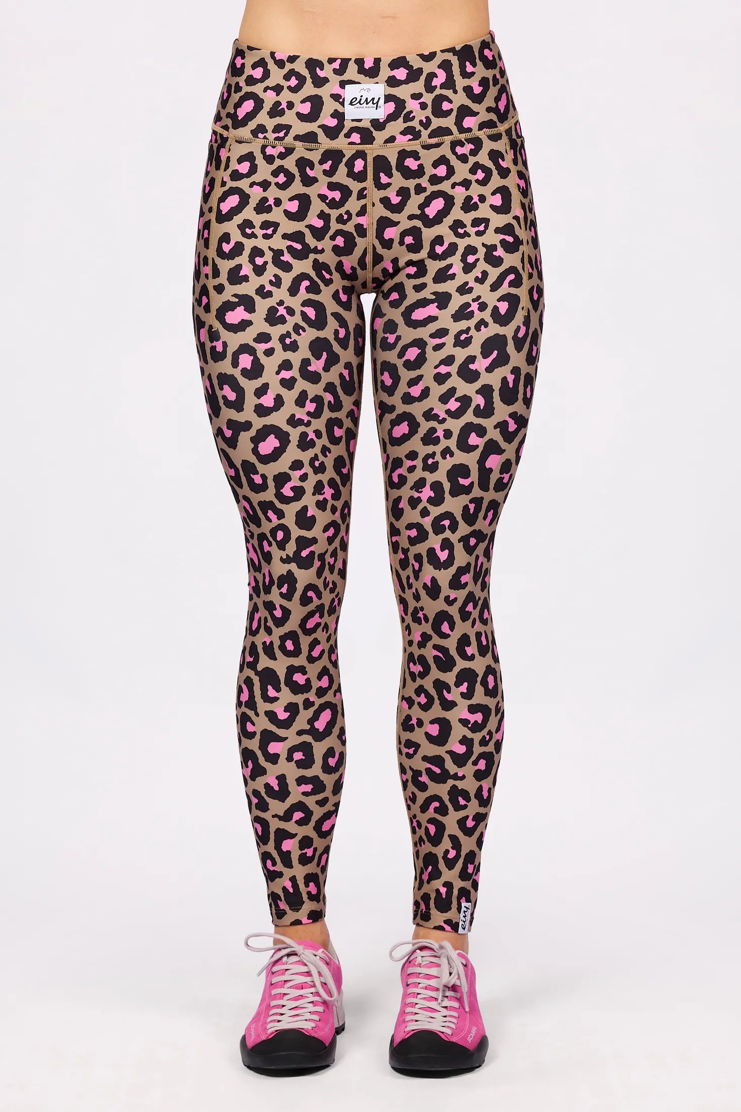 Pocket Tights - Pink Leopard