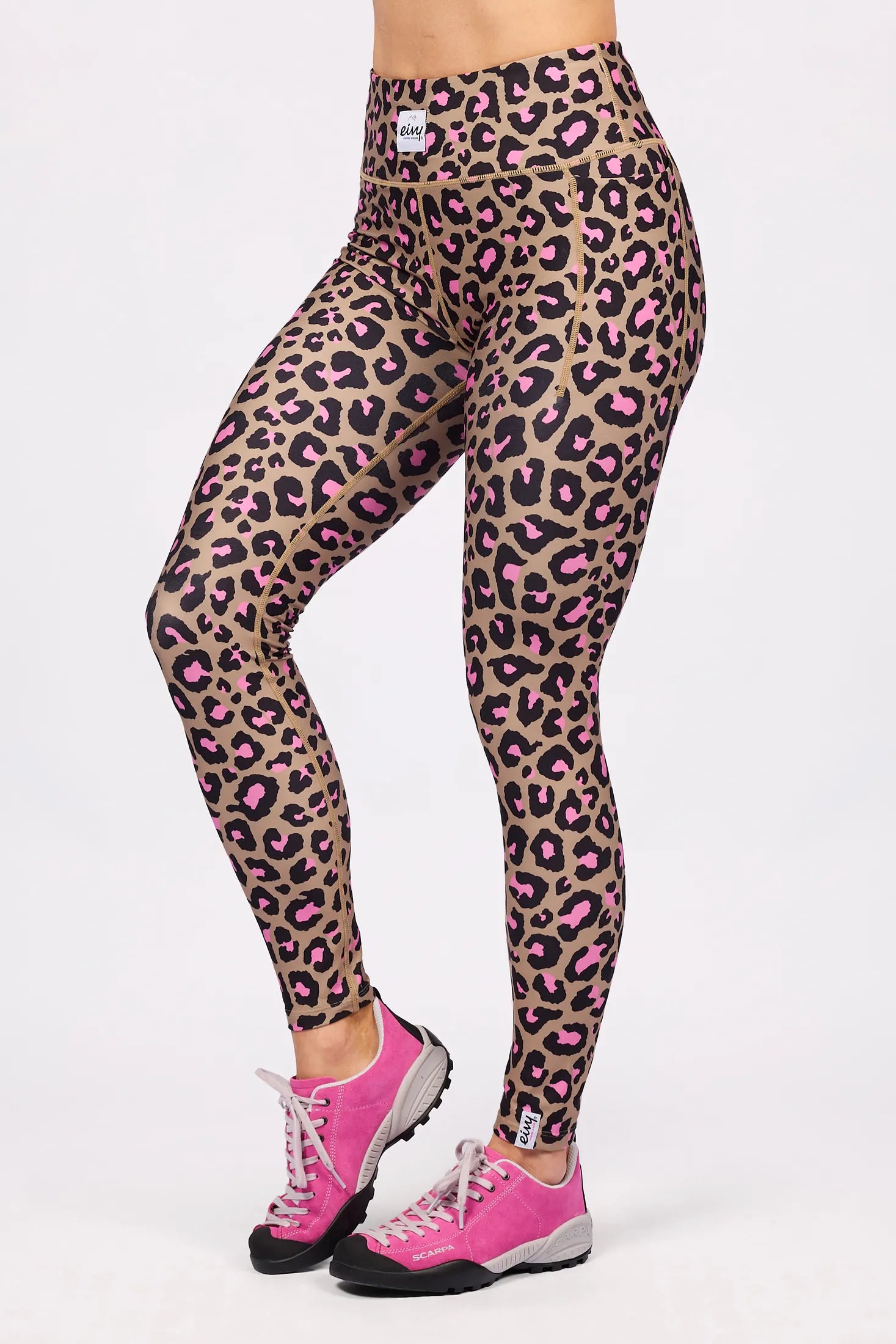 Pocket Tights - Pink Leopard