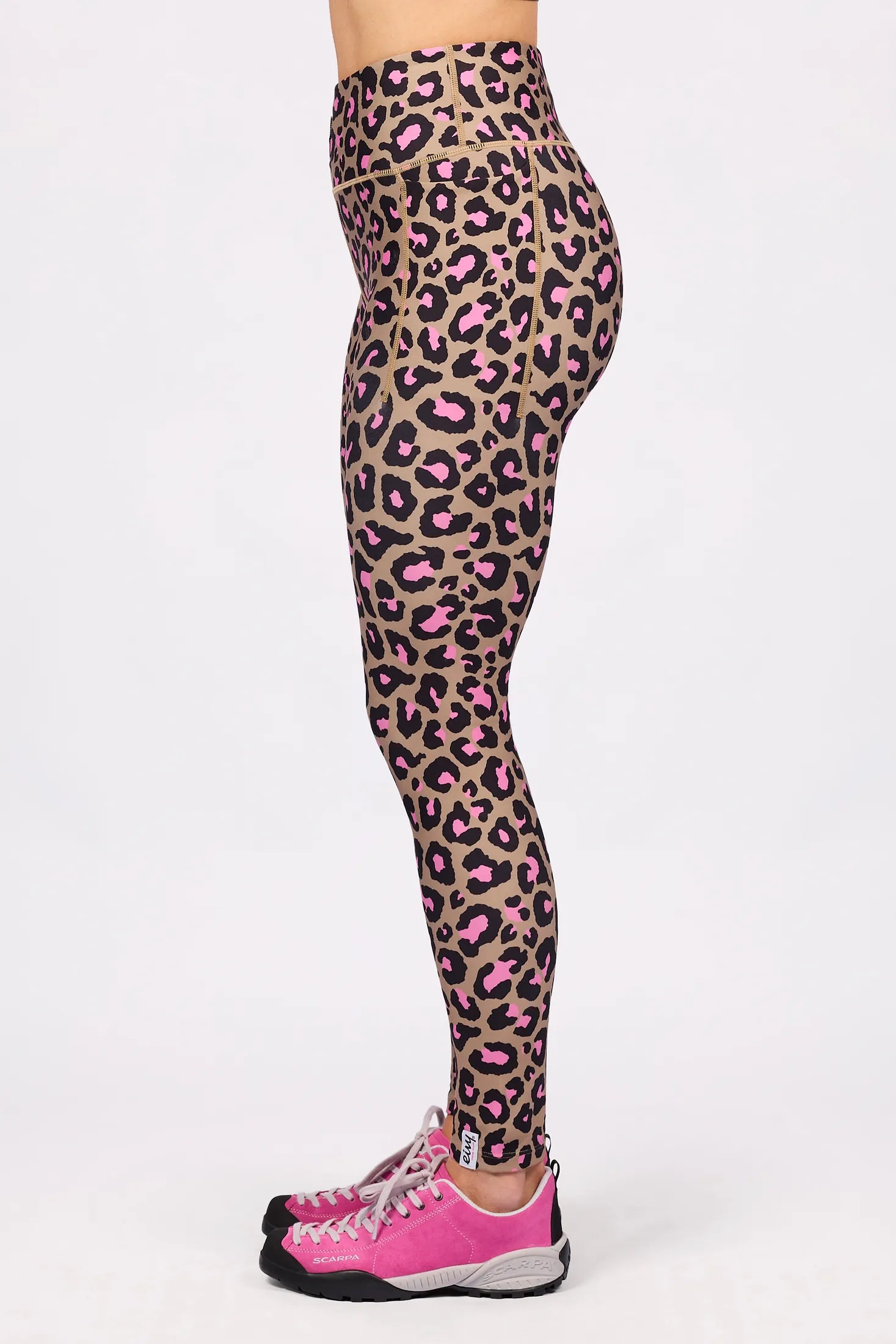Pocket Tights - Pink Leopard
