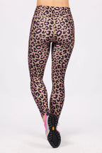 Pocket Tights - Pink Leopard