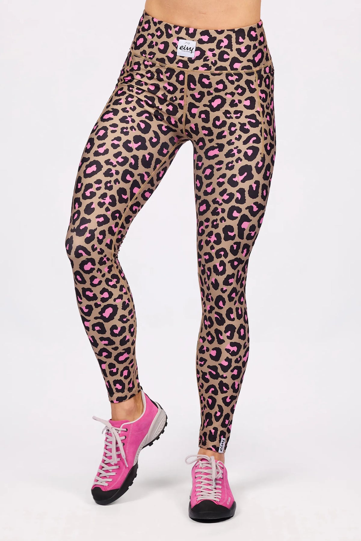 Pocket Tights - Pink Leopard