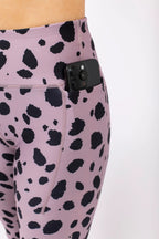 Pocket Tights - Woodrose Cheetah