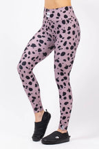 Pocket Tights - Woodrose Cheetah