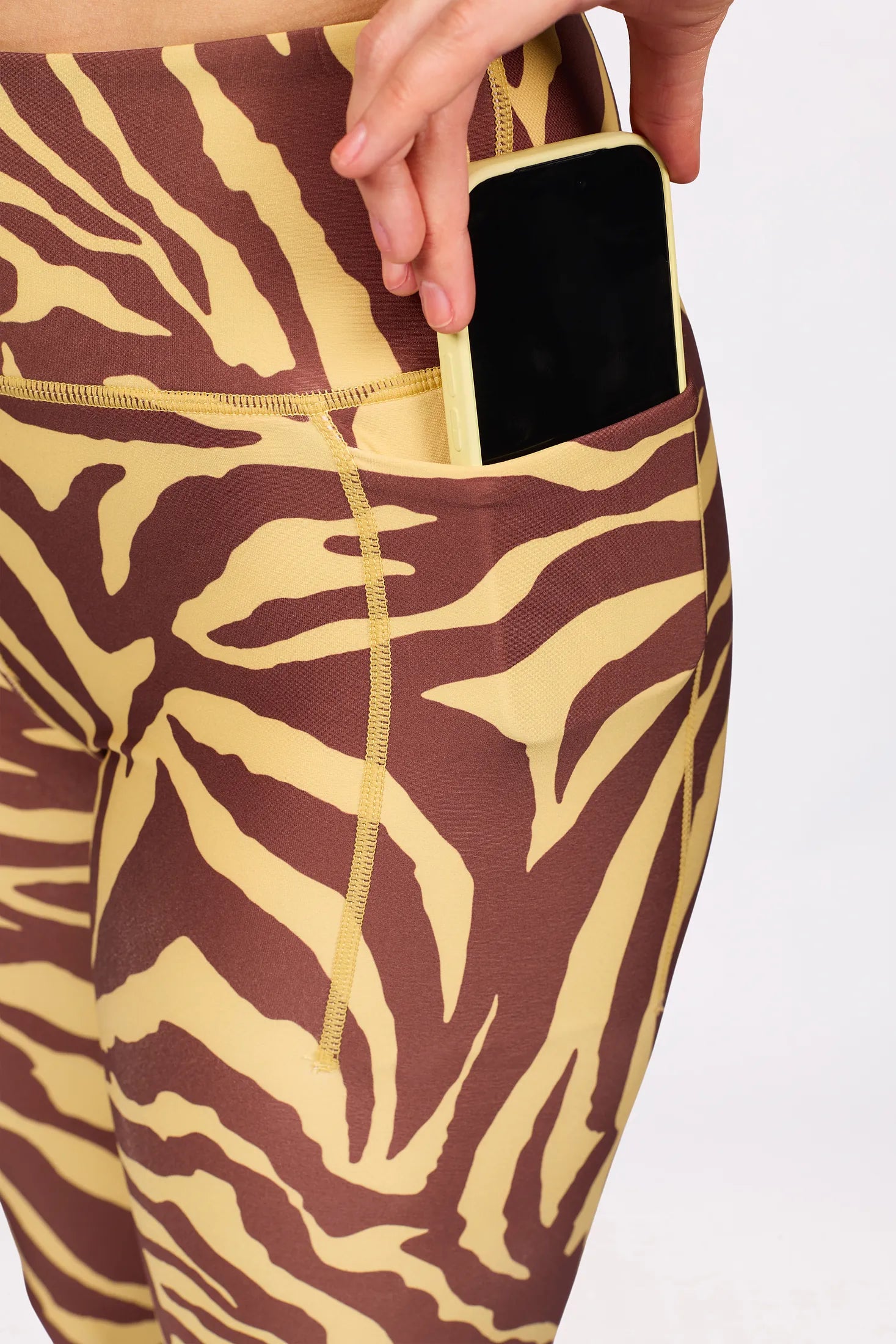 Pocket Tights - Yellow Tiger