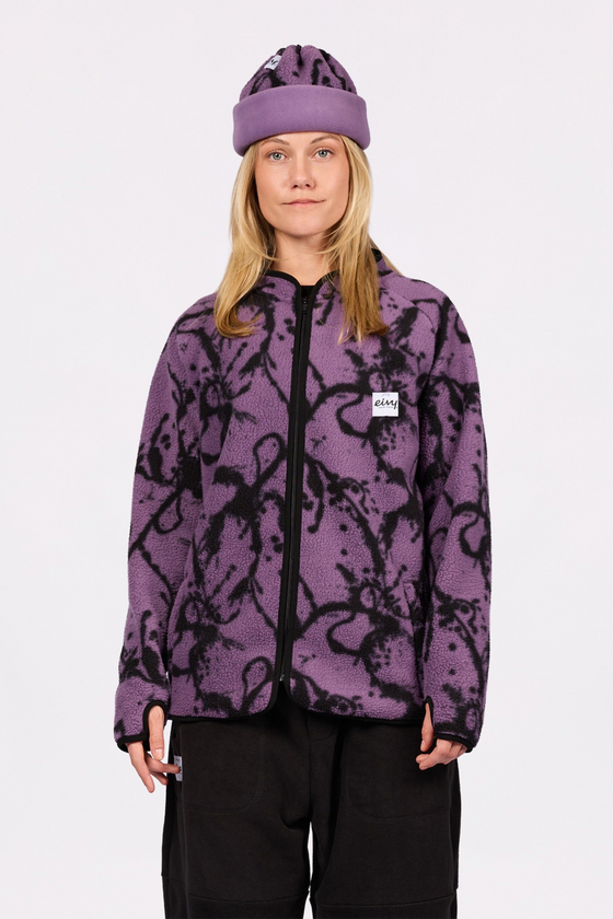 Redwood Sherpa Jacket Drips – teddyjacka dam, fleecejacka i sherpa