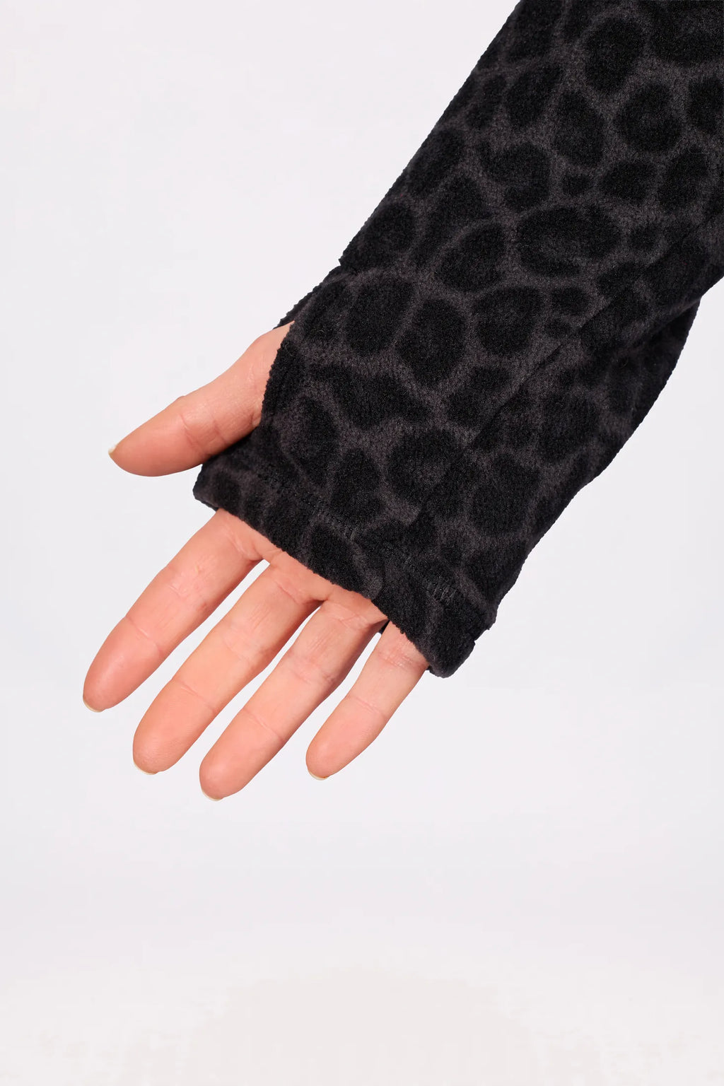 Techlight Halfzip Fleece - Black Leopard