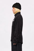 Techlight Halfzip Fleece - Black Leopard