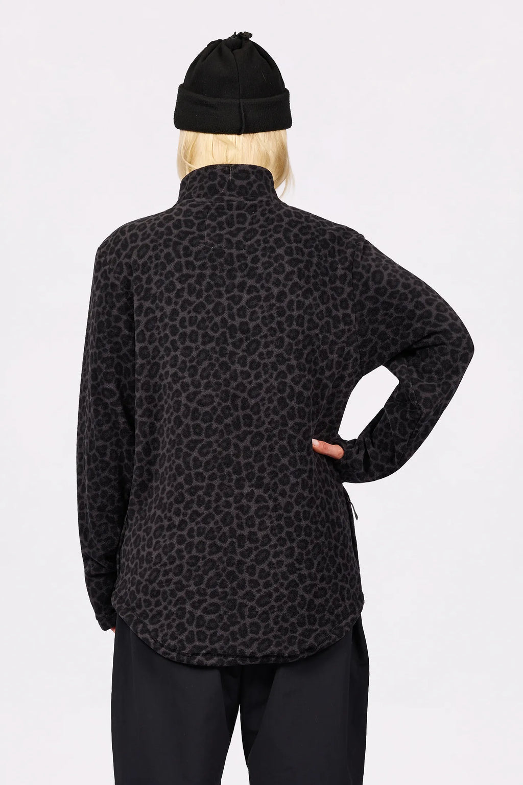 Techlight Halfzip Fleece - Black Leopard