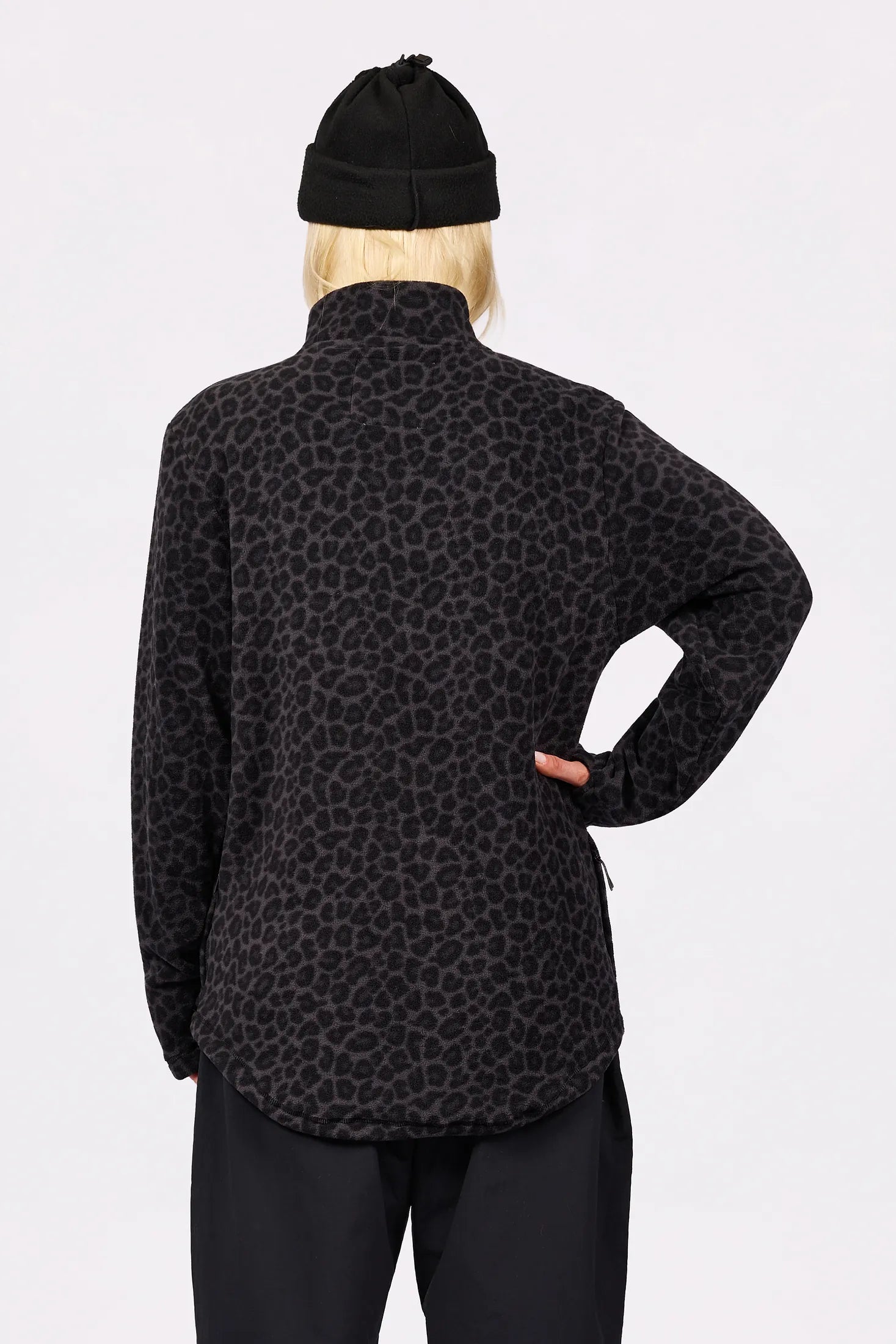 Techlight Halfzip Fleece - Black Leopard