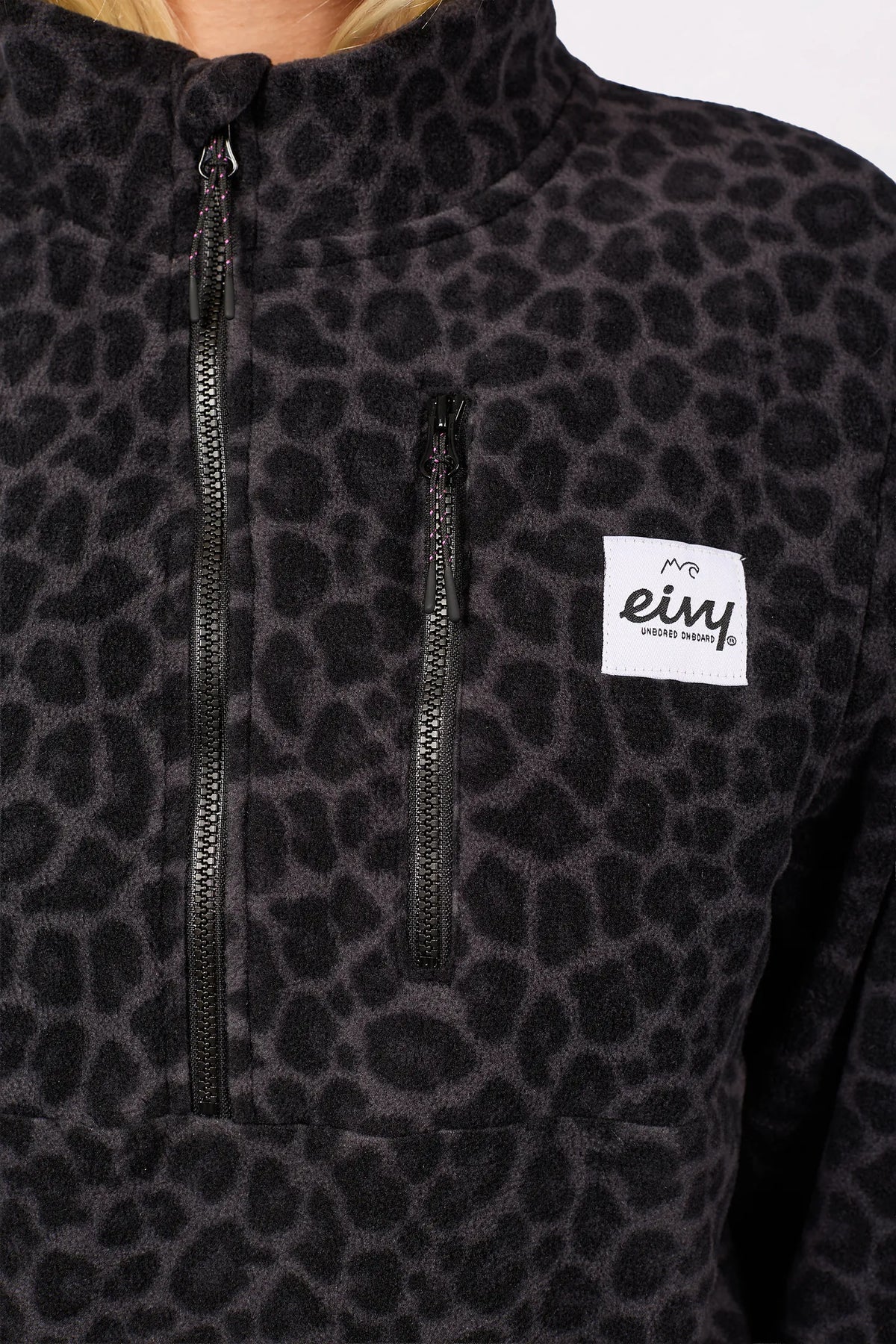 Techlight Halfzip Fleece - Black Leopard