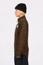 Techlight Halfzip Fleece Leopard – women's half zip fleece with collar, image 2