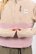 Techlight Halfzip Fleece - Sand / Faded Woodrose