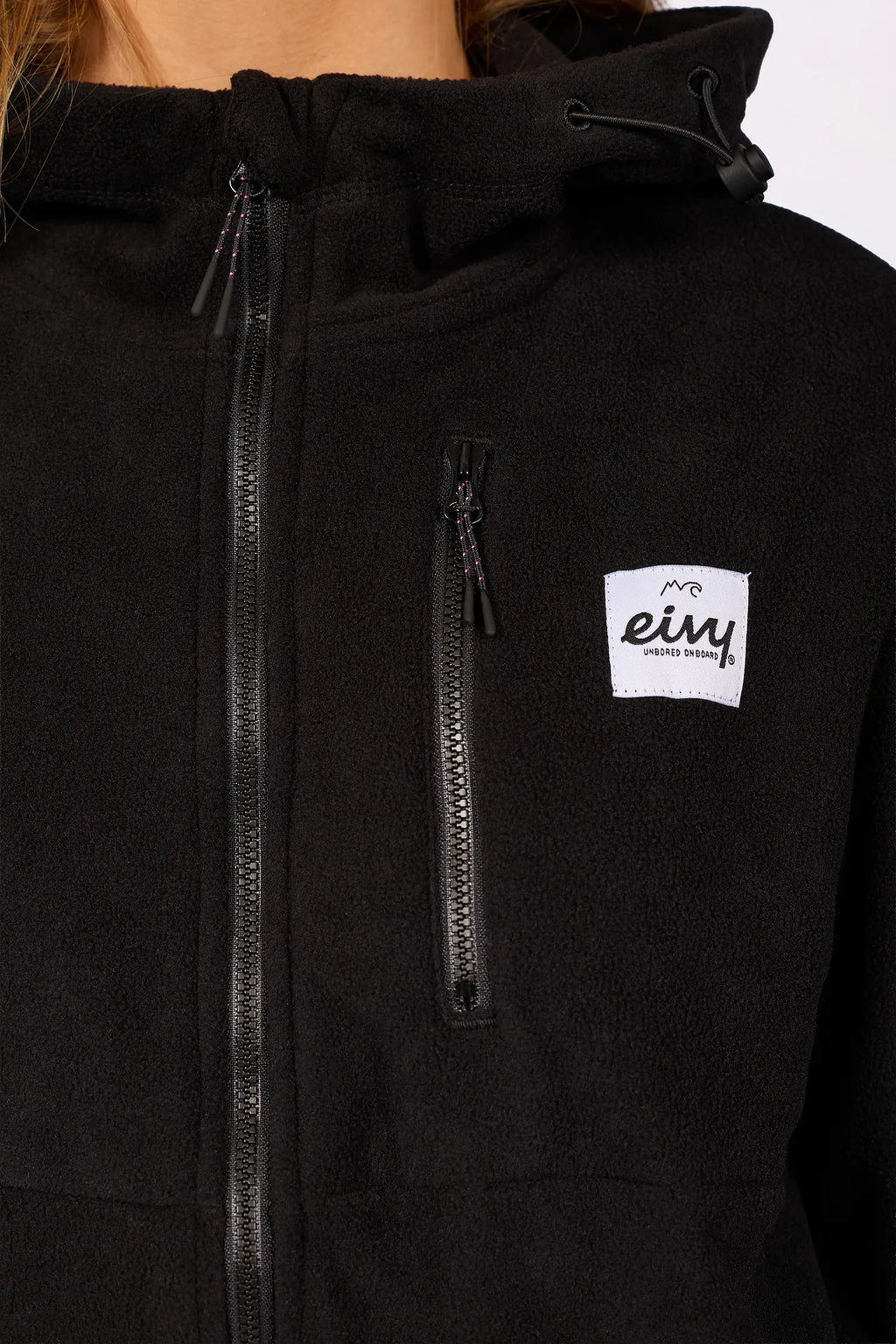 Techlight Ziphood Fleece - Black