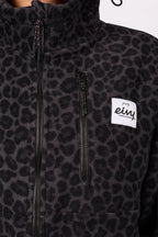Techlight Ziphood Fleece - Black Leopard