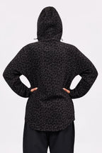 Techlight Ziphood Fleece - Black Leopard