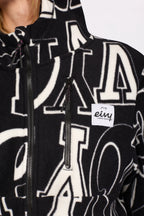 Techlight Ziphood Fleece - Typo Black