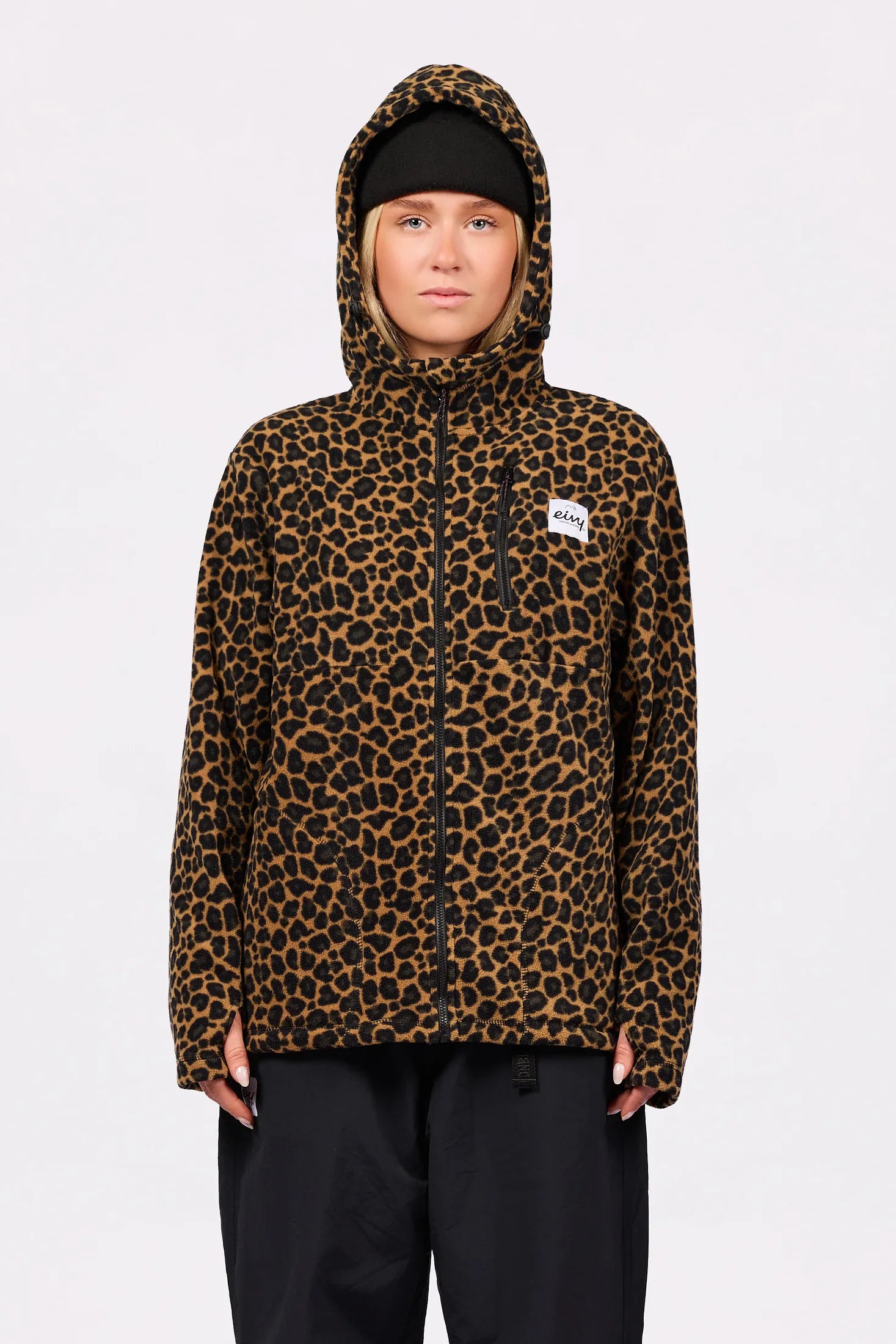 Techlight Ziphood Fleece - Leopard